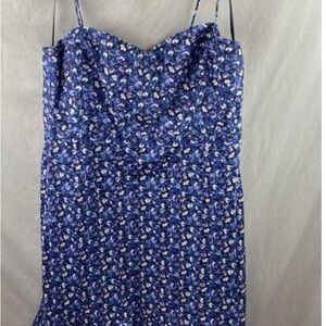 J. Crew Navy Floral Sun  Dress